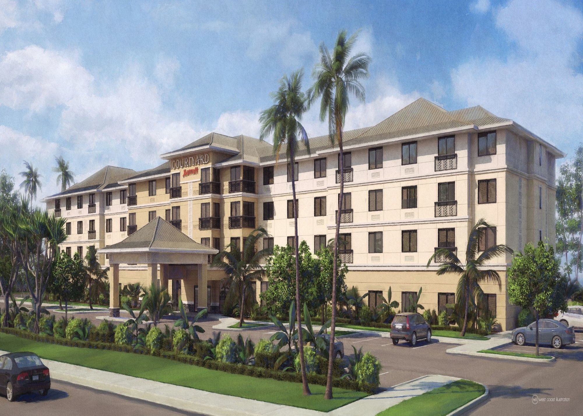 Отель Courtyard By Marriott Maui Kahului Airport Экстерьер фото